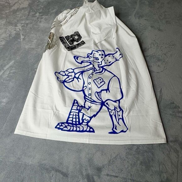 Vintage Sz M 90s Parody Raunchy QUAN Rich Home Funny Hip Hop Rap Shirt Side Tee - Picture 6 of 15